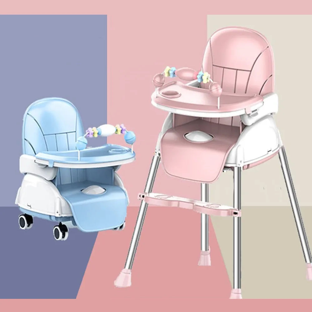 Baby High Chair with Tray: Feeding Booster Seat