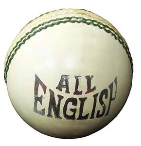 All English High Quality Cricket Leather Ball (4P White)
