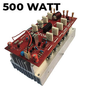 500 Watt RMS Amplifier Board with NJW302 and NJW281 Heavy Heat Sink