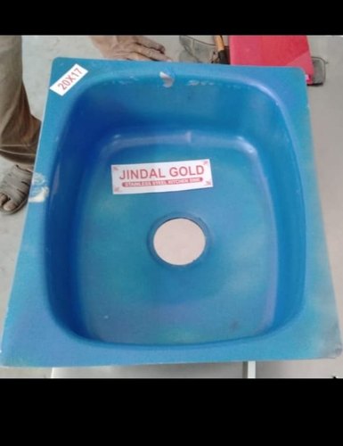 Stainless Steel Silver Single Bowl SS Kitchen Sink Jindal Gold, 24 X 18 X 9