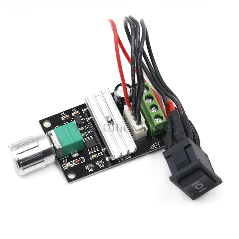 1203BB 6V 12V 24V 3A 80W DC Motor Speed Controller (PWM) Adjustable Reversible Motor Driver Switch