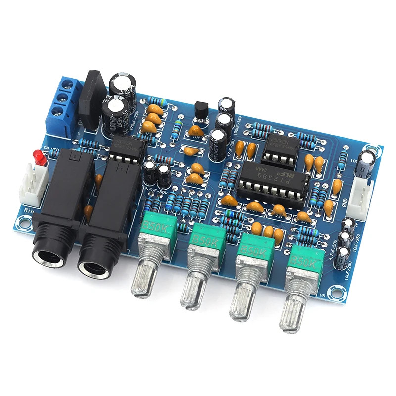 XH-M173 Microphone Preamp Board with Reverb & Echo | NE5532+PT2399 Dual IC | AC12V for Karaoke & PA