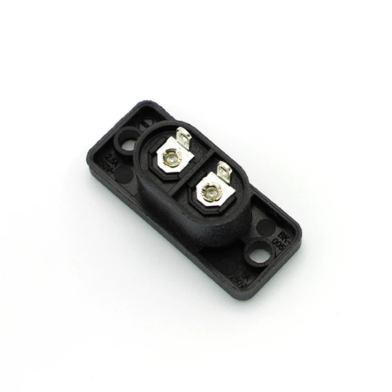 Male Power Socket Female Plug AC 250V 2.5A 8-Shaped Embedded Electric Connector Power Outlet 35×15mm
