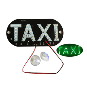 12V Colorful LED Taxi Light for Windscreen - Bright Cab Indicator Lamp in Blue/Red/White/Green