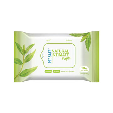 Pee Safe Natural Intimate Wipes Pack Of 10