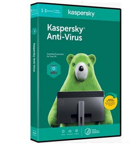 Kaspersky Antivirus for Windows (2022) | Kaspersky Anti-Virus Version (1 PC 1 Year 1 Key) Box Pack