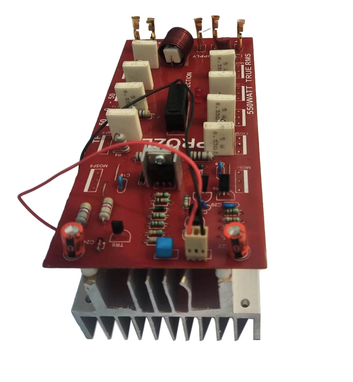 500 Watt RMS Amplifier Board with NJW302 and NJW281 Heavy Heat Sink