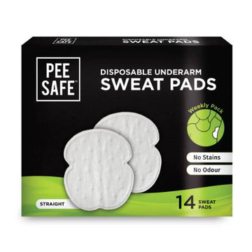 Pee Safe Disposable Underarm Sweat Pads Straight Pack Of 14